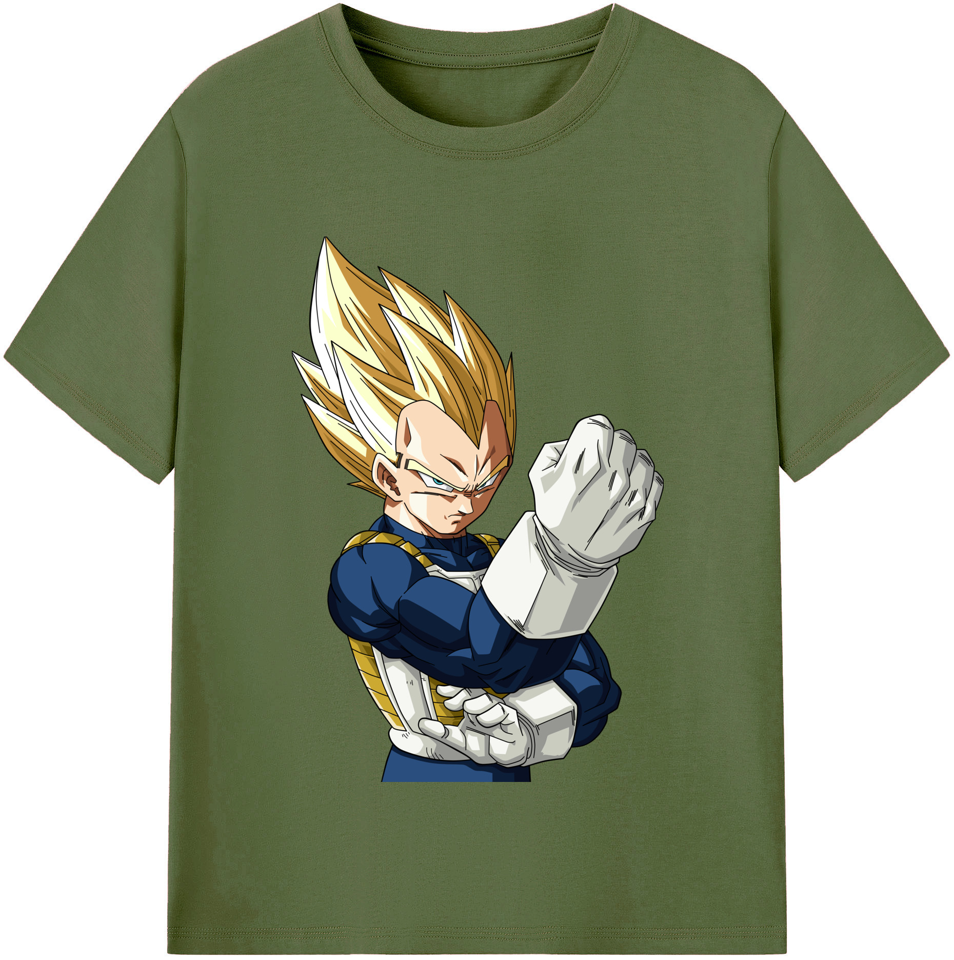 （画像用） ドラゴンボール ベジータ四世（Bejīta Yonsei）DRAGON BALL Vegeta IV 綿100％半袖Tシャツ（フロントプリント）